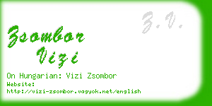 zsombor vizi business card